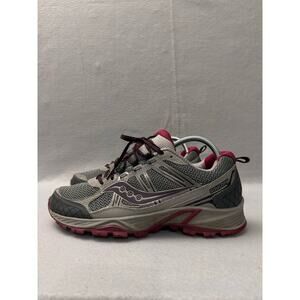 Saucony Eclipse TR4 Grid Trail Hiking Sneaker Grey Pink Womens 9